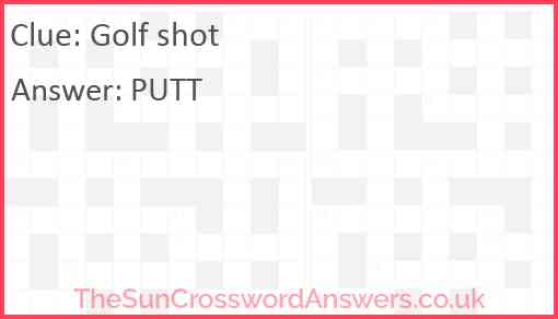 Golf shot Answer