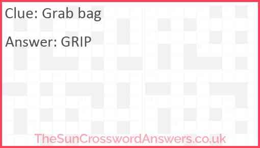 Grab bag Answer