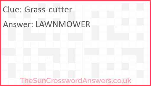 Grass-cutter Answer