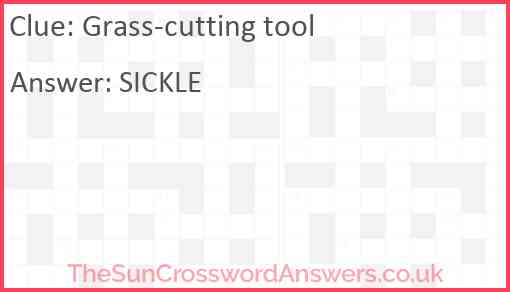 Grass-cutting tool Answer