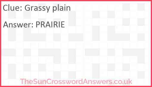 Grassy plain Answer
