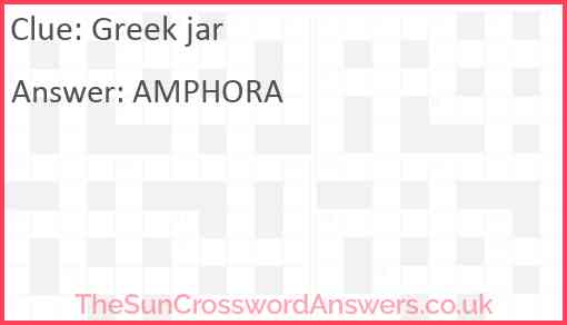 Greek jar Answer