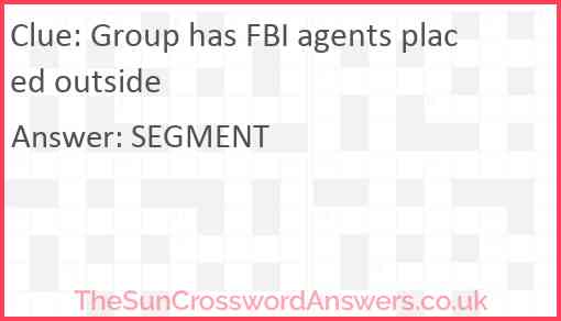 Group has FBI agents placed outside Answer