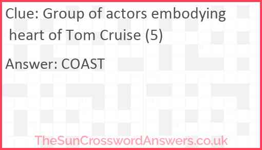 Group of actors embodying heart of Tom Cruise (5) Answer
