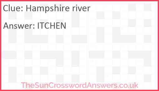 Hampshire river Answer