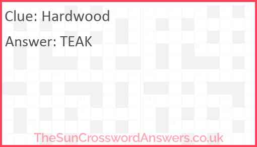 Hardwood Answer
