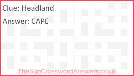 Headland Answer