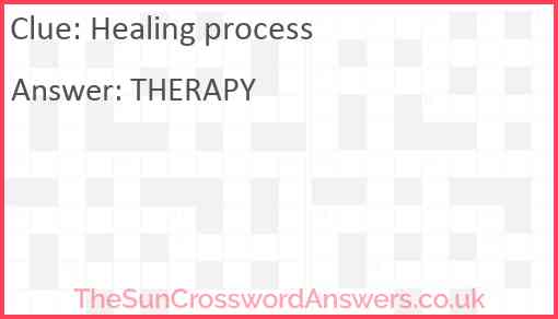 Healing process Answer