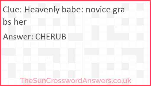 Heavenly babe: novice grabs her Answer