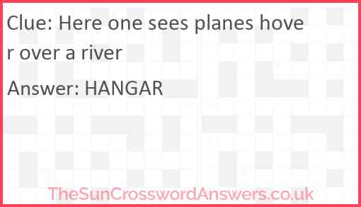 Here one sees planes hover over a river Answer