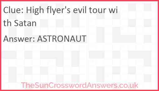 High flyer's evil tour with Satan Answer