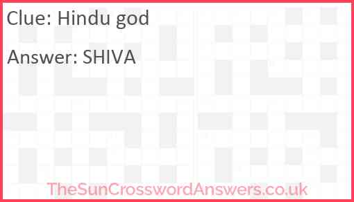 Hindu god Answer