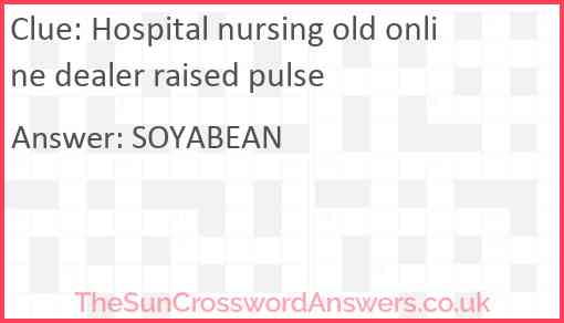 Hospital nursing old online dealer raised pulse Answer