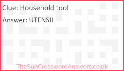 Household tool Answer