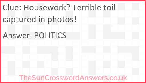 Housework? Terrible toil captured in photos! Answer
