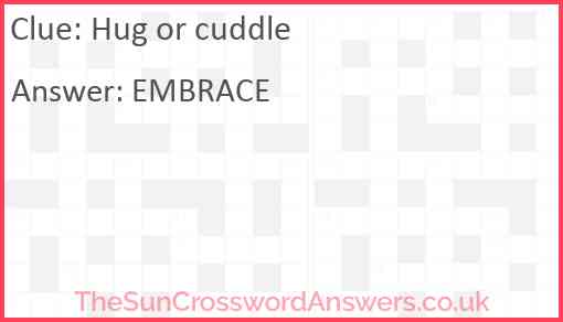 Hug or cuddle Answer