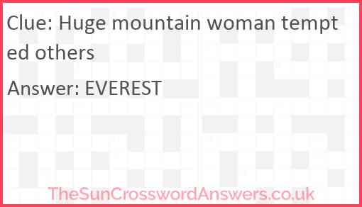 Huge mountain woman tempted others Answer