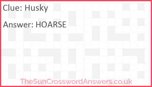 Husky Answer
