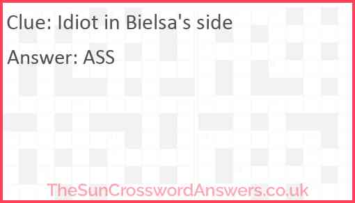 Idiot in Bielsa's side Answer