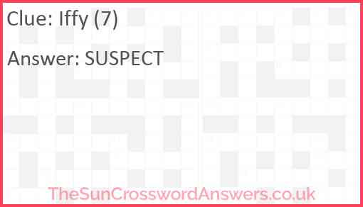 Iffy (7) Answer