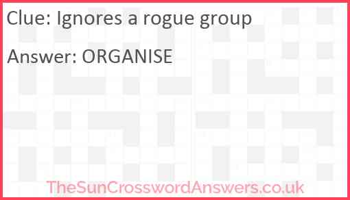 Ignores a rogue group Answer