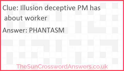 Illusion deceptive PM has about worker Answer
