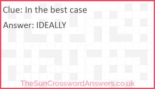 In the best case Answer