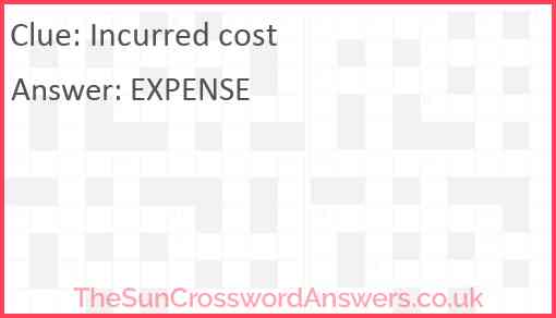 Incurred cost Answer