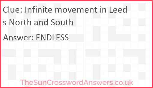 Infinite movement in Leeds North and South Answer