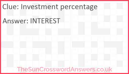 Investment percentage Answer