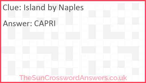 Island by Naples Answer