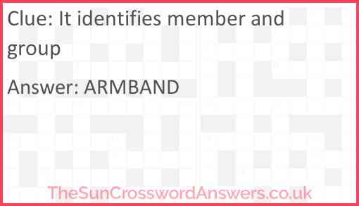 It identifies member and group Answer