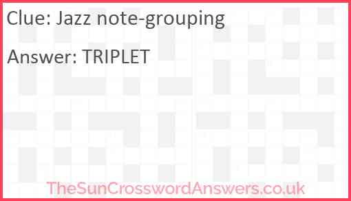 Jazz note-grouping Answer