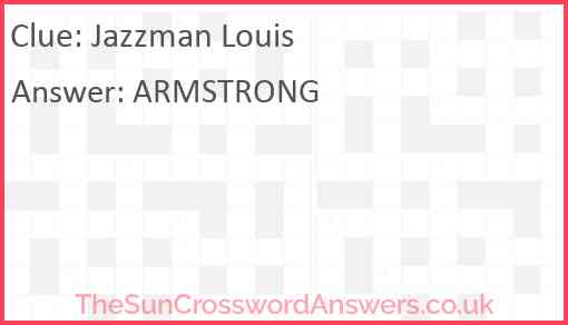 Jazzman Louis Answer