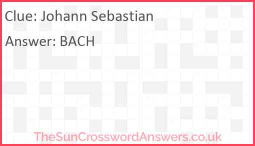 Johann Sebastian Answer