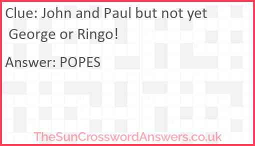 John and Paul but not yet George or Ringo! Answer