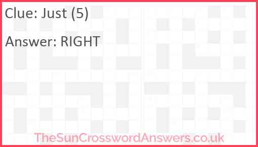 Just (5) Answer