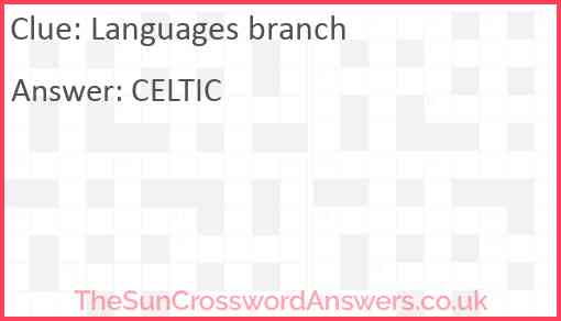 Languages branch Answer