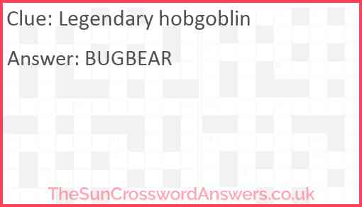 Legendary hobgoblin Answer