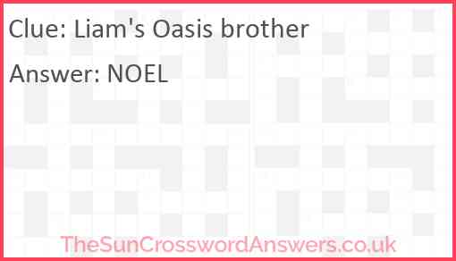 Liam's Oasis brother Answer