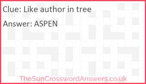 Like author in tree Answer