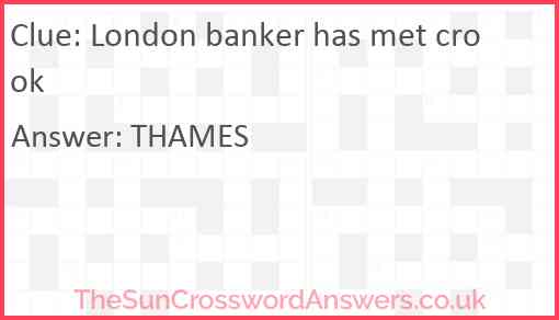 London banker has met crook Answer