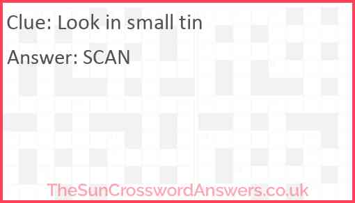 Look in small tin Answer