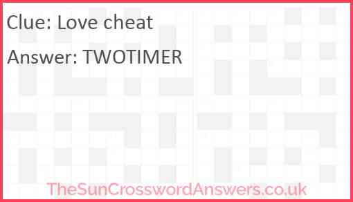 Love cheat Answer