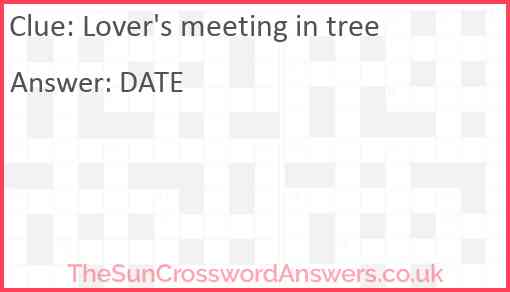 Lover's meeting in tree Answer