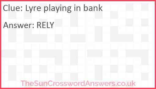 Lyre playing in bank Answer
