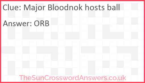 Major Bloodnok hosts ball Answer