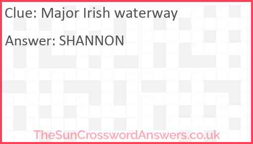 Major Irish waterway Answer