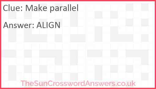 Make parallel Answer