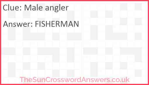 Male angler Answer